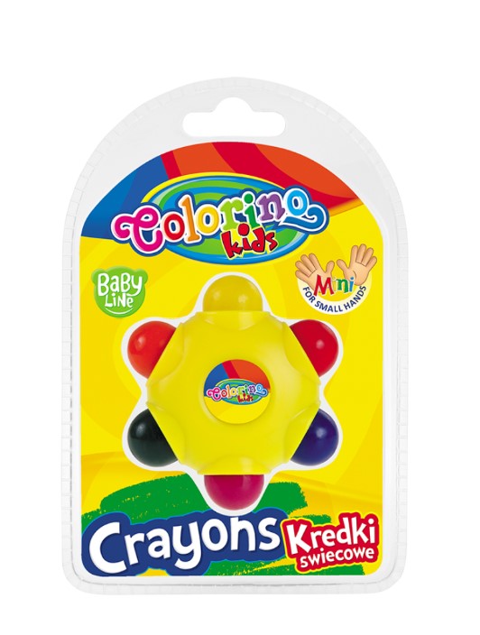 Wax Kleurpotloden Babyline, 6 kleuren